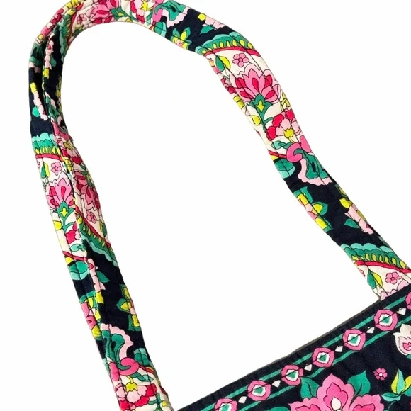 Vera Bradley Petal Paisley Tote Bag Handbag Purse - Picture 5 of 7